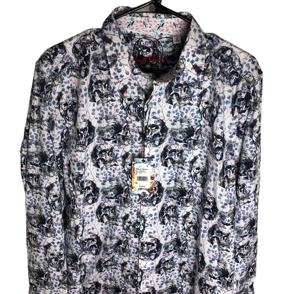 Robert Graham Other - Robert Graham Long Beach Skull Print Button Up Shirt Men’s Size M